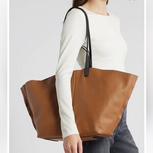 AllSaints Phoenix Leather East/West Tote